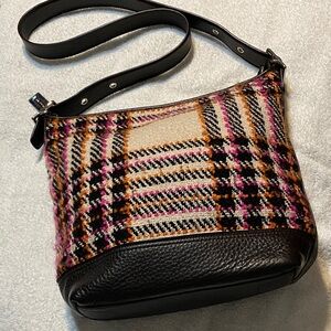 Coach Legacy Boucle Tweed Plaid Duffel Bag